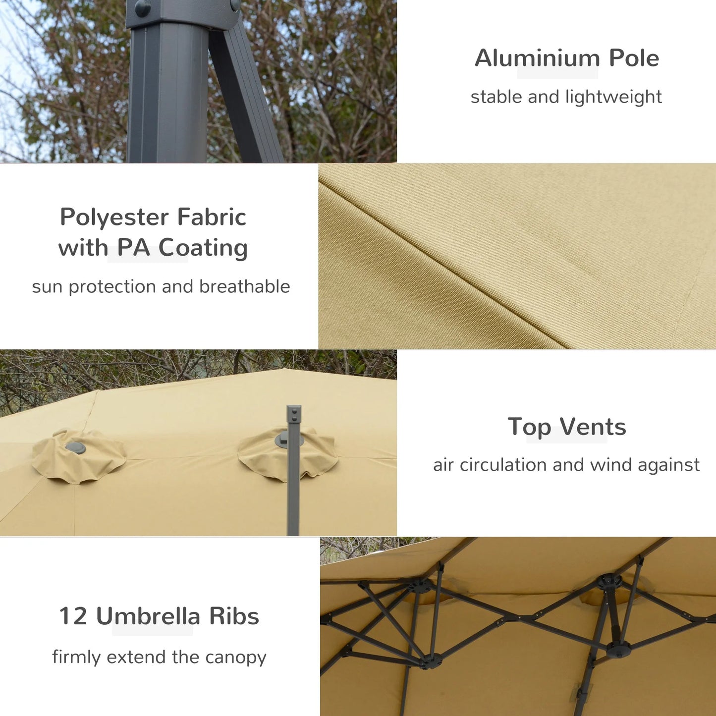 4.5 m Patio Parasol