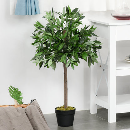 Set of 2 Artificial Bay Laurel Trees