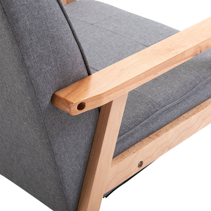 Minimalistic Wooden Frame Accent Chair