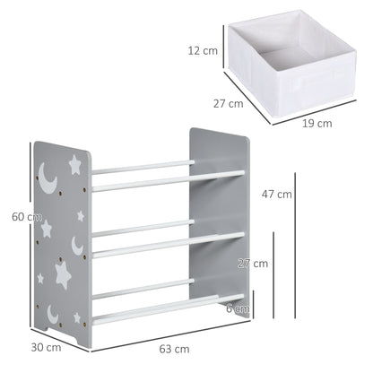 ZONEKIZ Kids Storage Unit with 9 Removable Storage Baskets