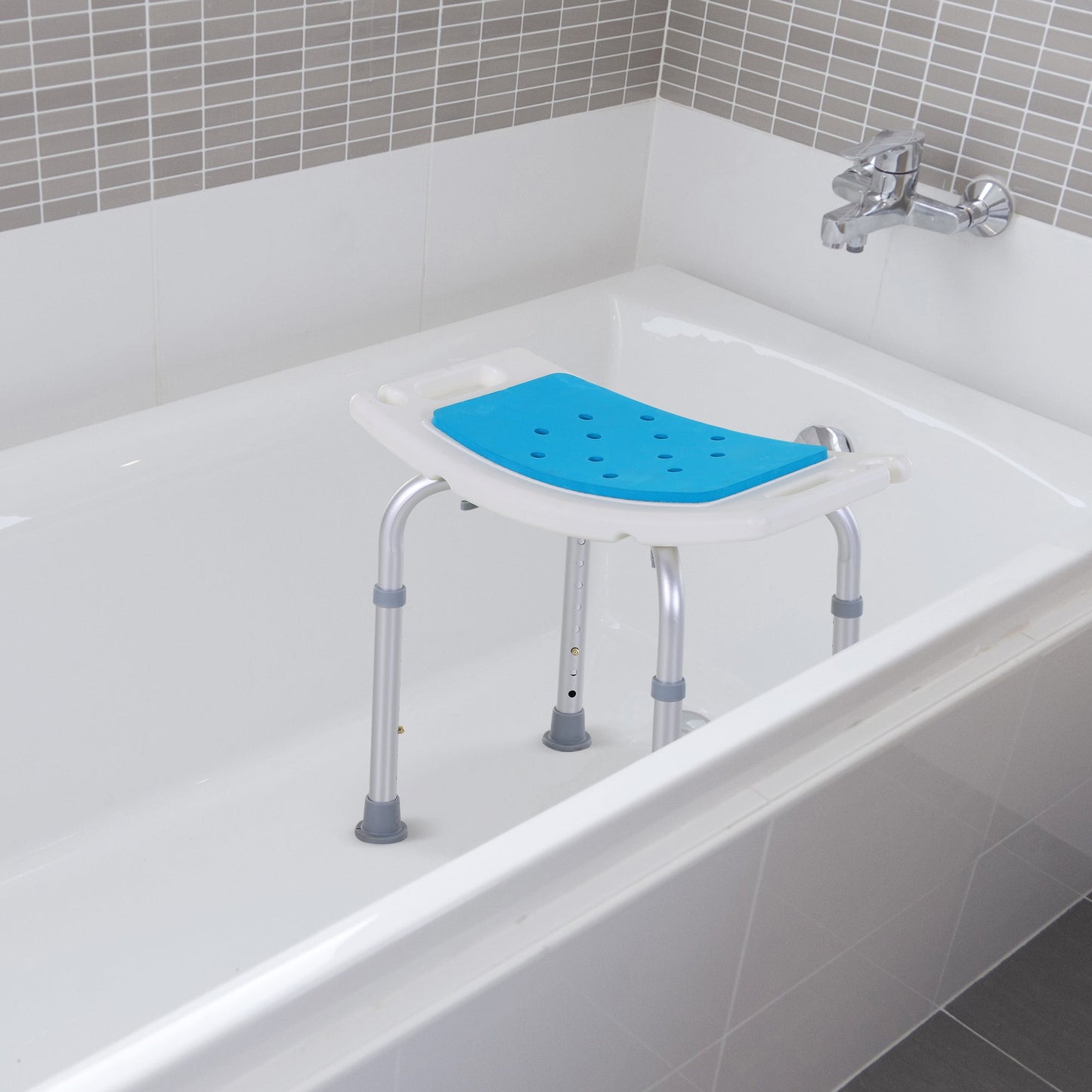 Aluminium Alloy Six-Level Non-Slip Bathroom Stool