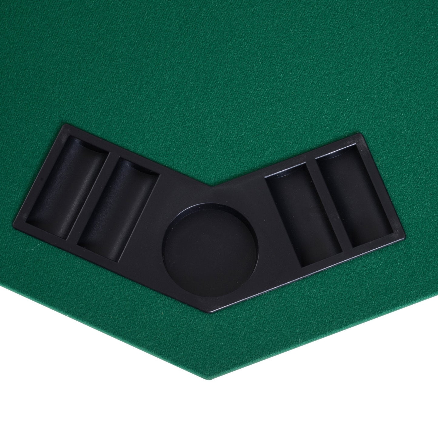 1.2m/48 Inches Foldable Poker Table Top 8 Players Blackjack Tables Casino Chip Trays