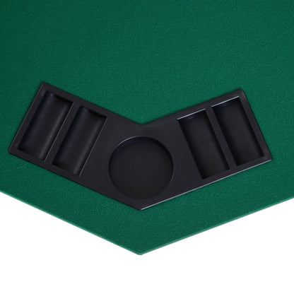 1.2m/48 Inches Foldable Poker Table Top 8 Players Blackjack Tables Casino Chip Trays