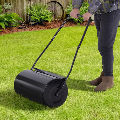 50cm Diameter 38L Drum Lawn Roller Sand Or Water Filled Steel by Durhand