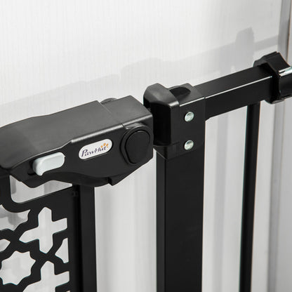 PawHut 74-80 cm Pressure Fit Safety Gate for Doorways and Staircases