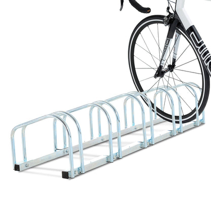 Bike Stand Parking Rack Floor or Wall Mount Bicycle Cycle Storage Locking Stand 5 Racks