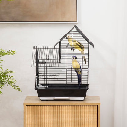 Nordic 47cm Bird Cage Hanging Black by Pawhut