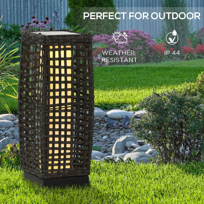 Outdoor Rattan Solar Lantern