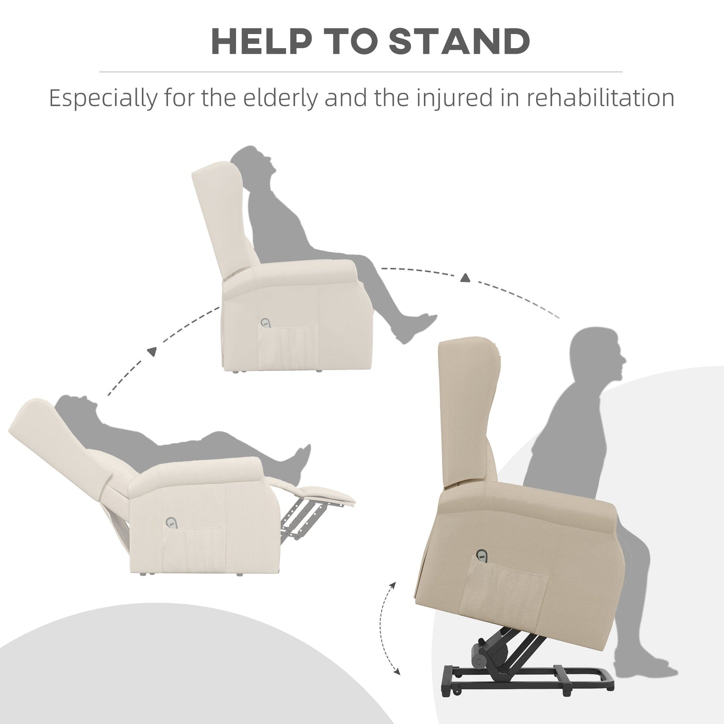 Power Lift Chair for the Elderly with Remote Control