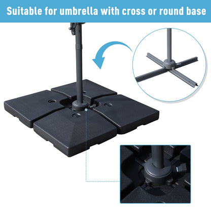 4-Piece Portable Umbrella Base