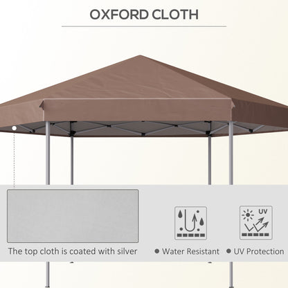 4x4m Hexagonal Pop up Gazebo