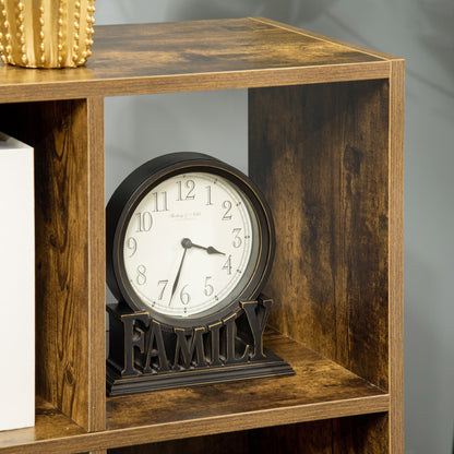 Six-Cube Rustic Industrial Style Shelving Unit