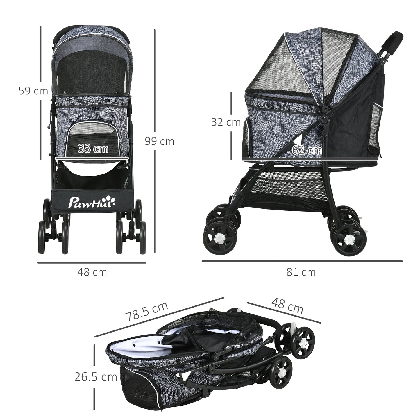 PawHut Pet Stroller