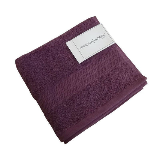 Hamilton Mcbride 2 Hamilton McBride 30cm x 30cm Aubergine Face Cloths