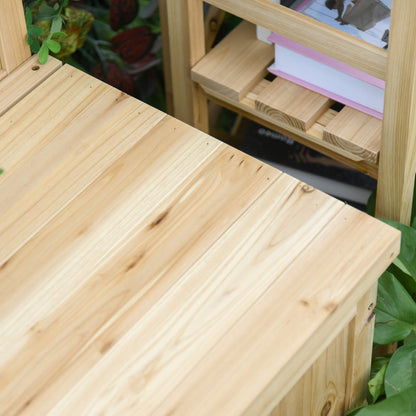 Wood Storage Bench for Patio Furniture