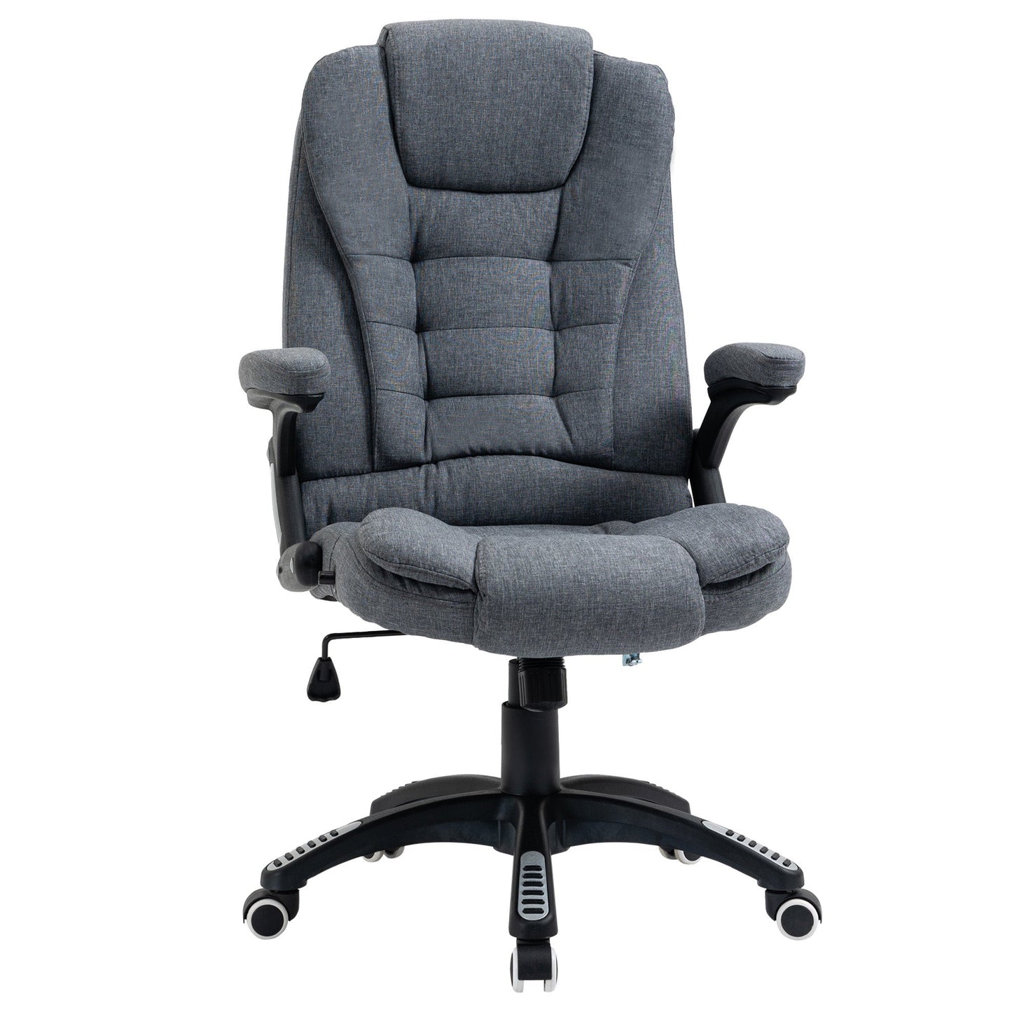 Vinsetto Ergonomic Office Chair Comfortable Desk Chair with Armrests Adjustable Height Reclining and Tilt Function Dark Grey