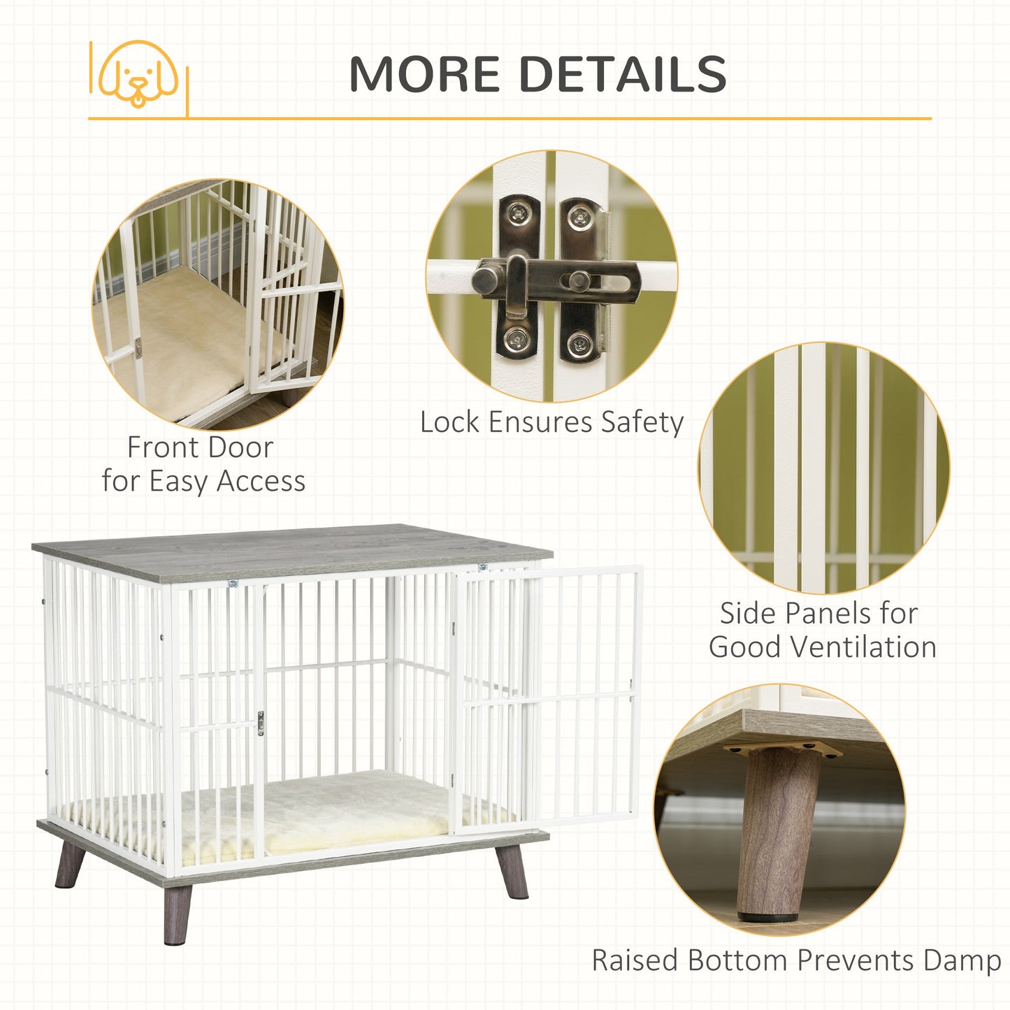 PawHut Dog Crate Furniture