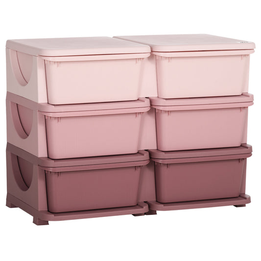 ZONEKIZ Kids Storage Units with 6 Drawers