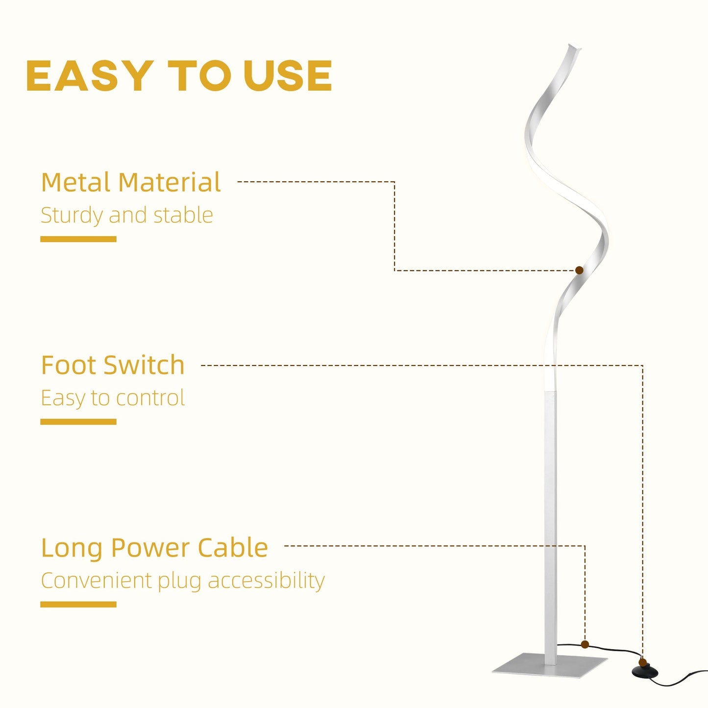 Dimmable Floor Lamp for Living Room