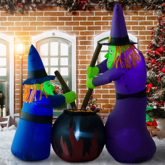 1.8H m Inflatable Witches Halloween Decoration