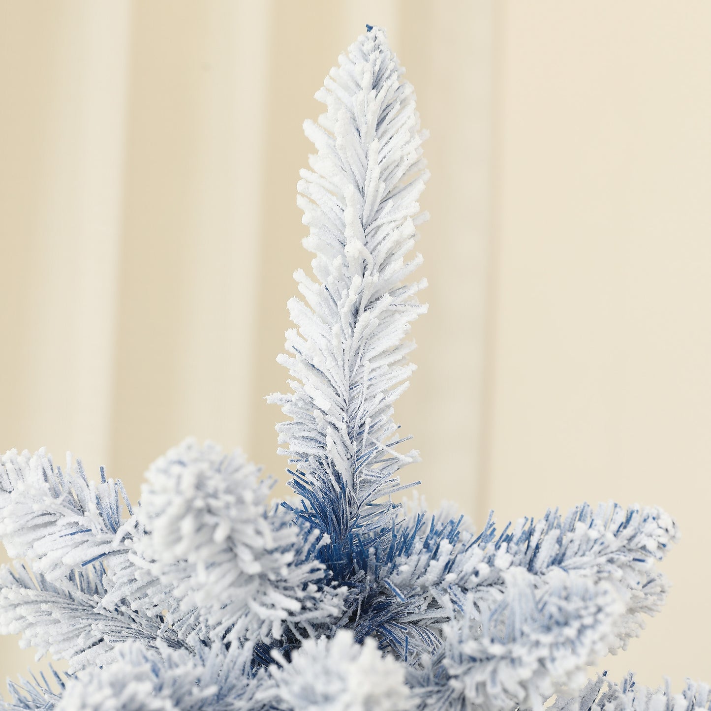 6ft Christmas Tree Artificial - White Frosted Green  700 Tips