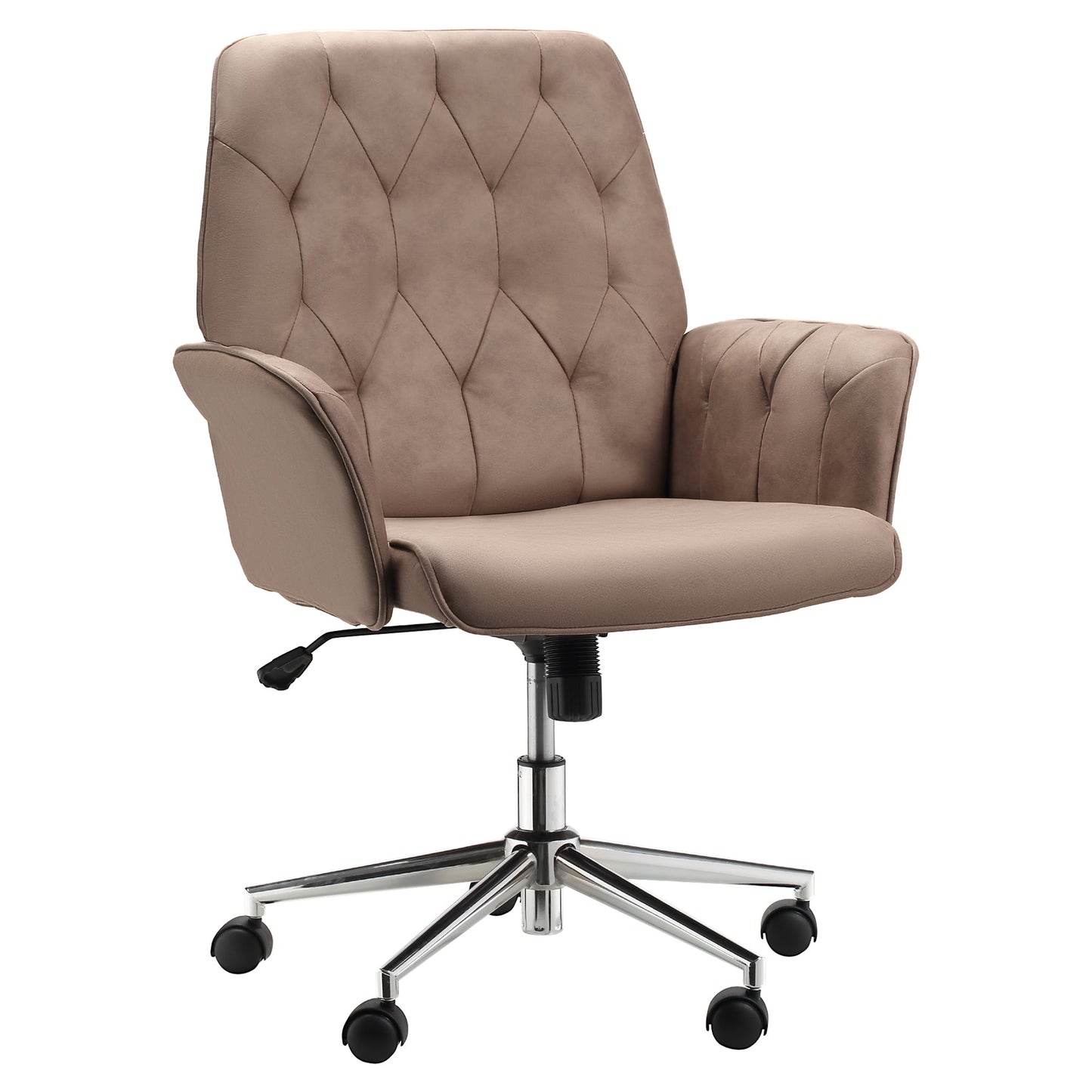 Vinsetto Micro Fibre Office Chair Mid Back Computer Desk Chair with Adjustable Seat