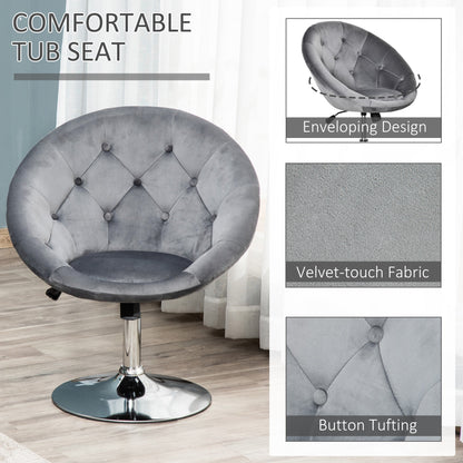 wivel Dining Height Bar Stool Adjustable Height Armless Tub Chair Grey