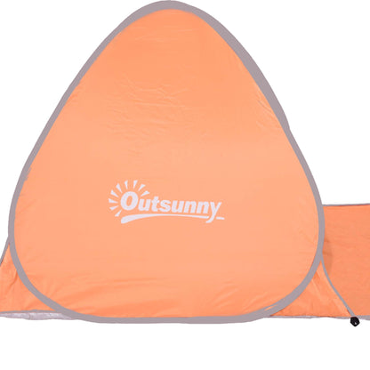 Outsunny 2 Person Pop Up Uv Shelter Shade-Orange