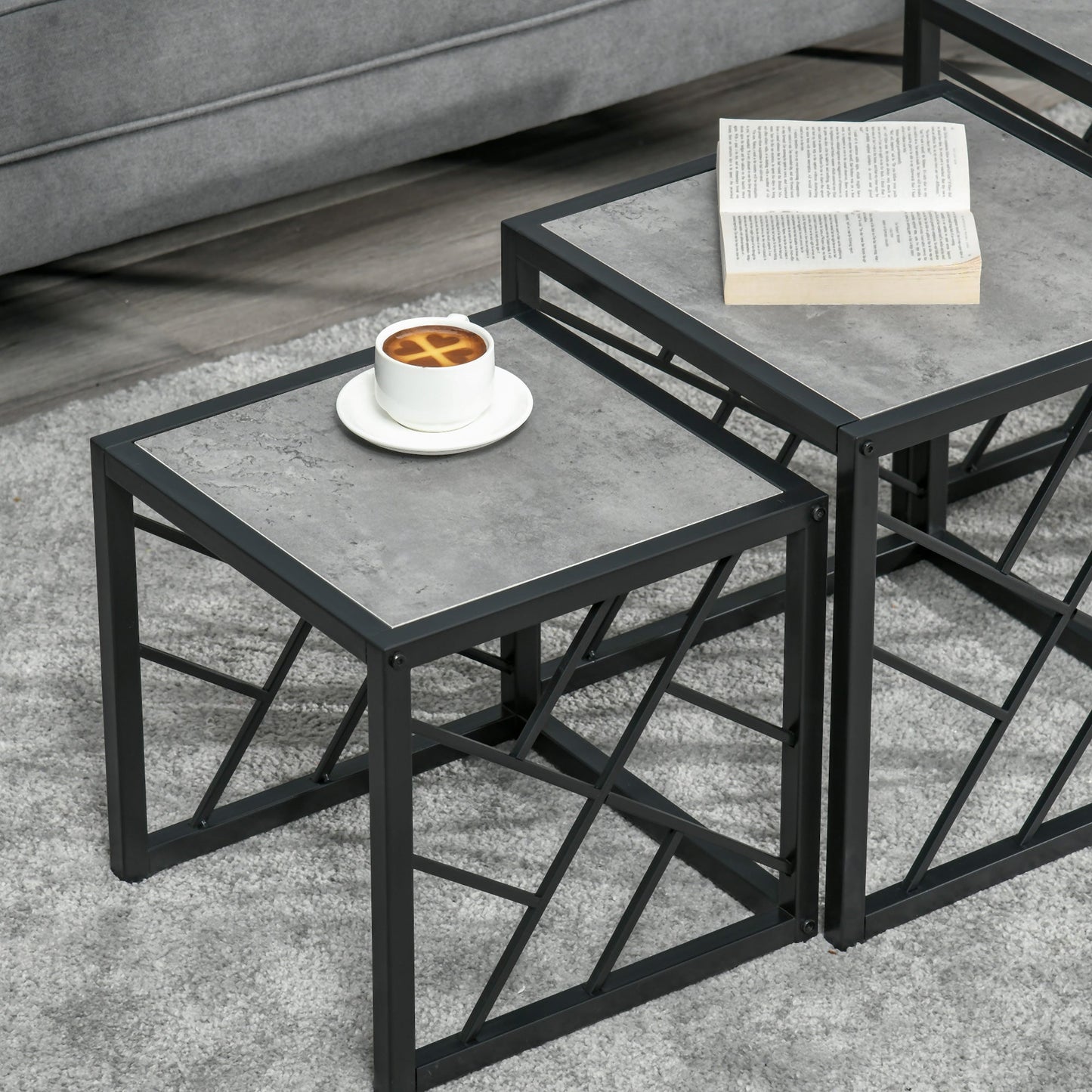 Set of 3 Nesting Coffee Tables