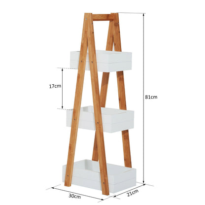 3 Tier Bathroom Shower Caddy Freestanding Rack Storage Unit Shelf Organiser