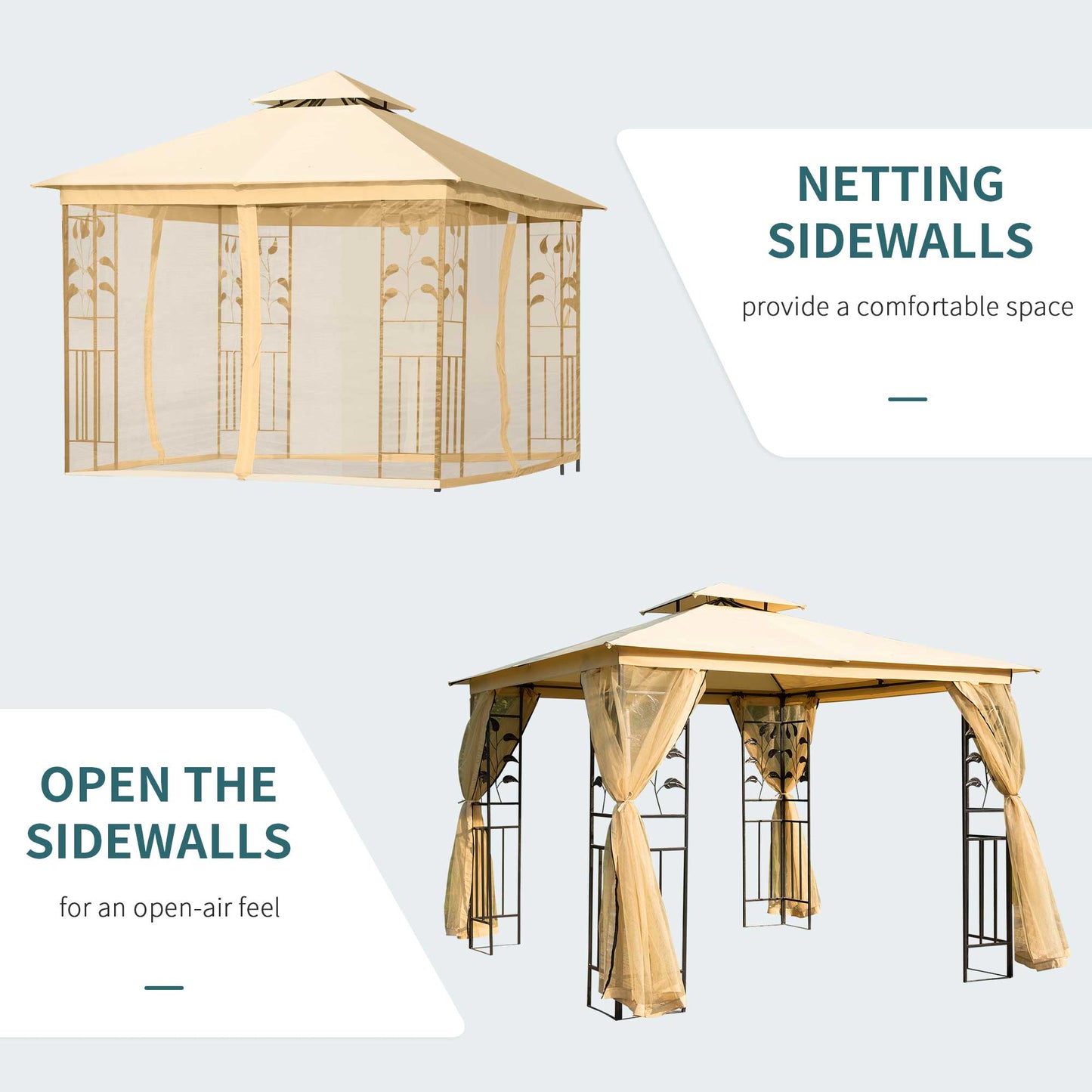 3M x 3M Garden Gazebo