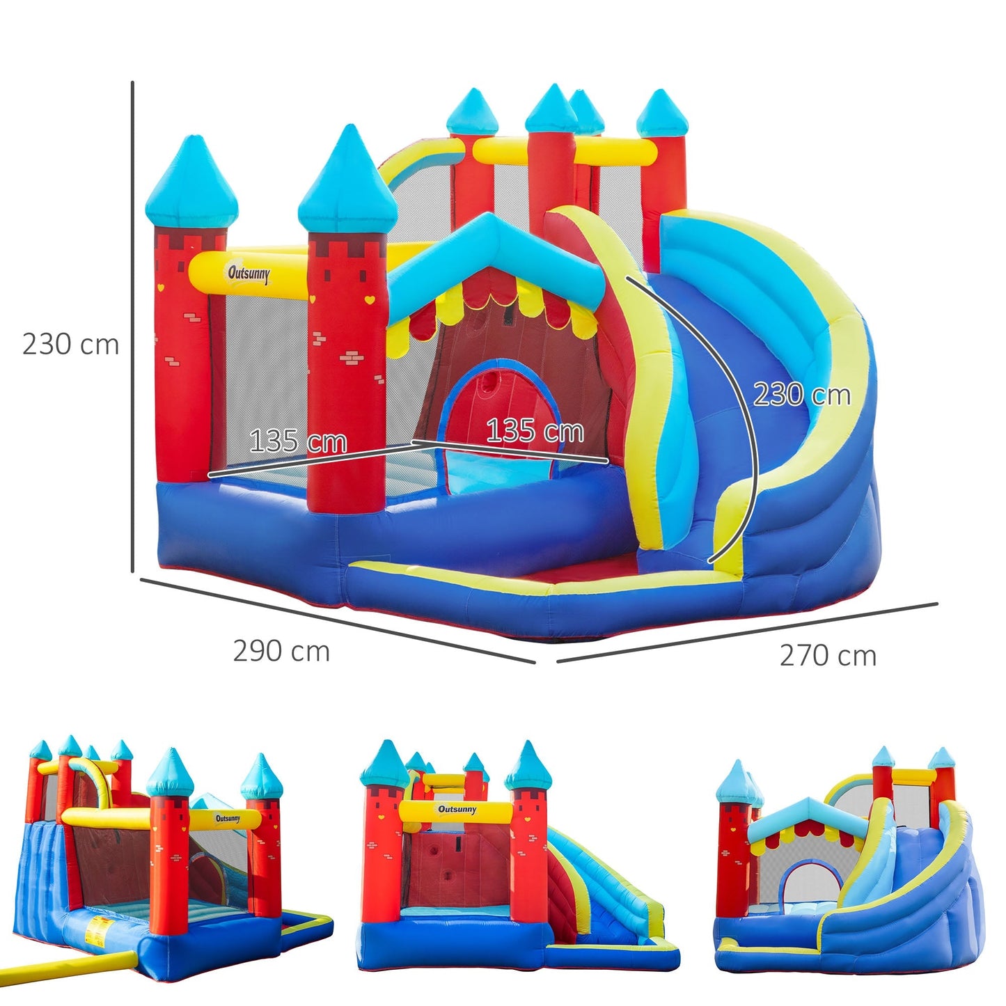 Outsunny Kids Bouncy Castle