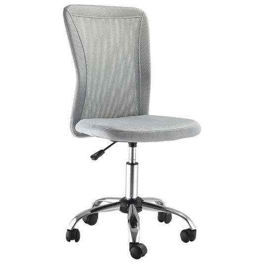 Vinsetto Home Office Mesh Task Chair Ergonomic Armless Mid Back Height Adjustable with Swivel Wheels