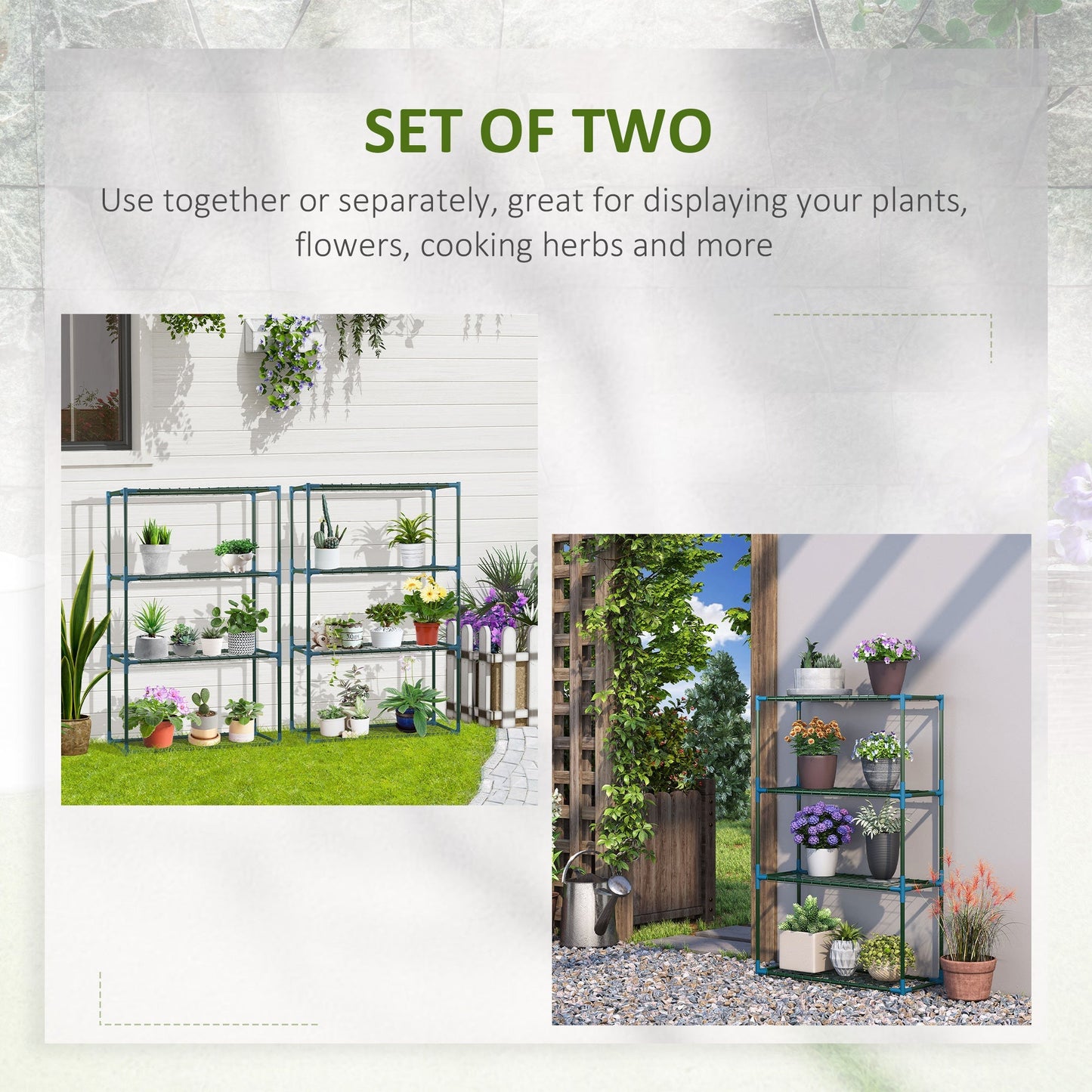 Modern Plant Stand Set of 2