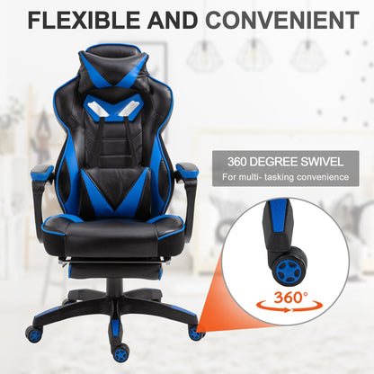 Vinsetto Racing Gaming Chair with Footrest