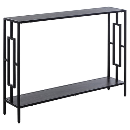 Industrial Console Table with Storage Shelf