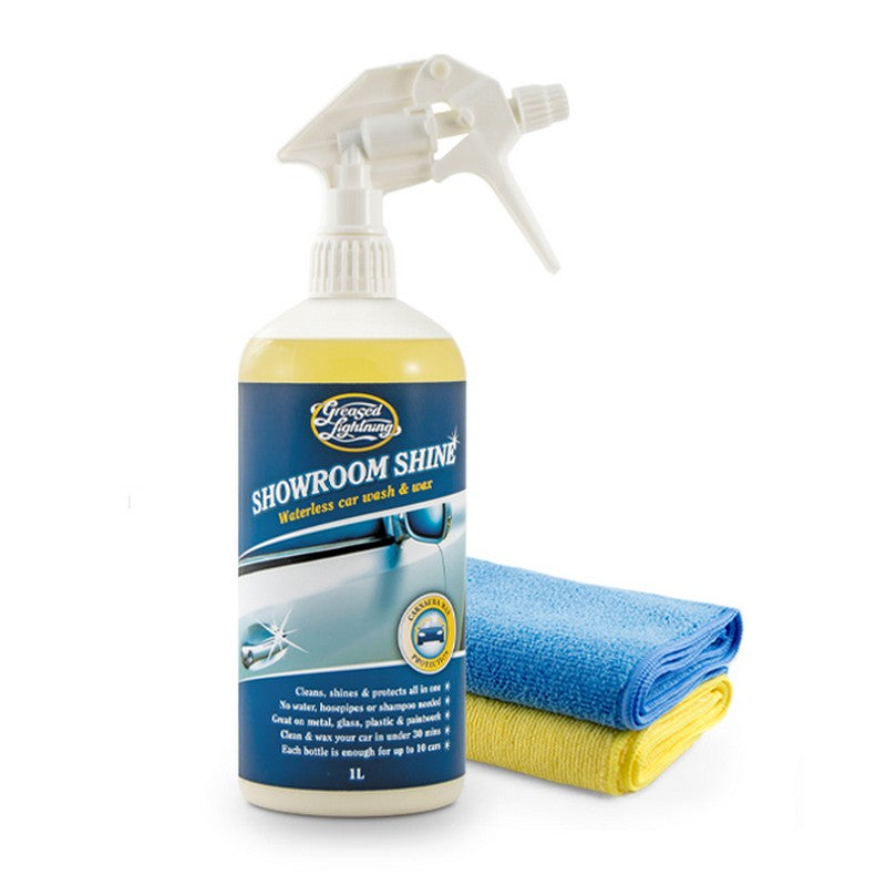 Greased Lightning Greased Lightning 1 Litre Showroom Shine & 2 Miracle Cloths