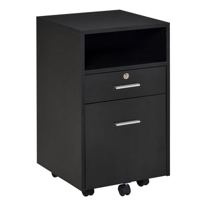 Vinsetto Mobile File Cabinet Home Filing Furniture w/ Lock