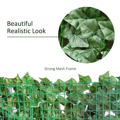 Artificial Leaf Fence Panel for Garden Outdoor Indoor Decor