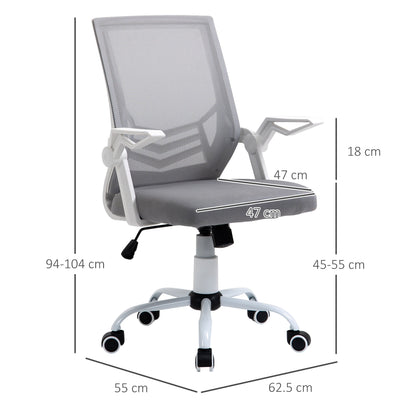 Vinsetto Mesh Office Chair Swivel Task Computer Desk Chair for Home with Lumbar Back Support