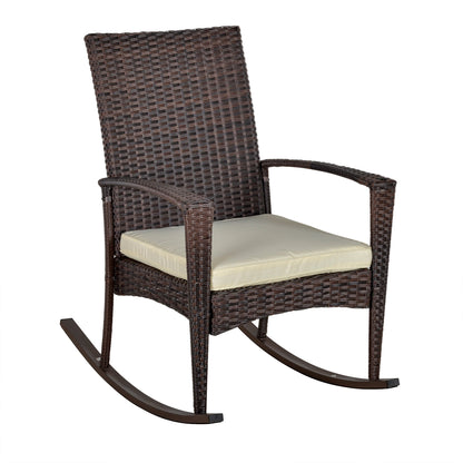 Outdoor PE Rattan Rocking Chair