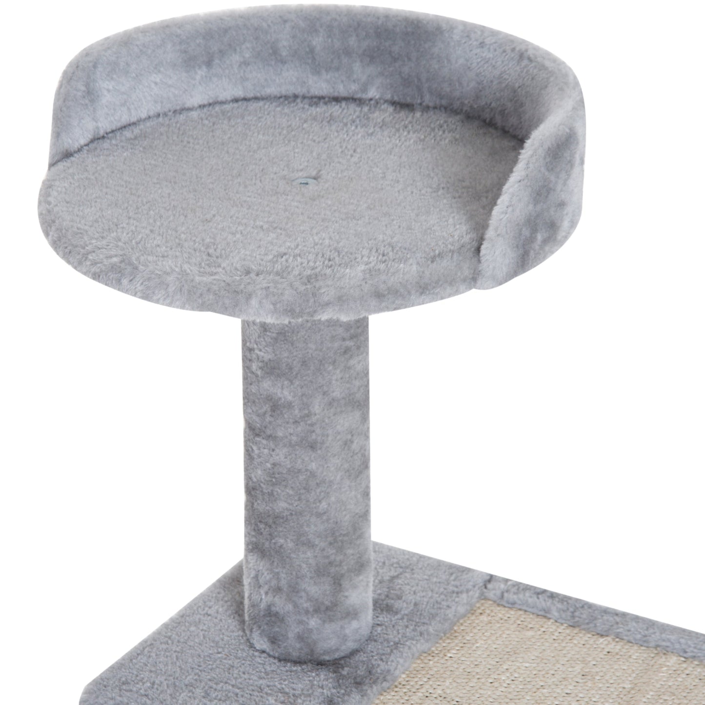 PawHut Plush Cat Tree Activity Center-Grey