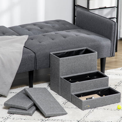 PawHut Cat Stairs with Storage Boxes