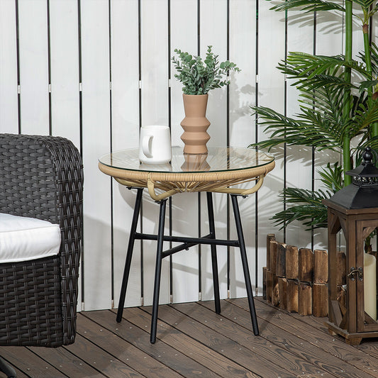 Rattan Side Table