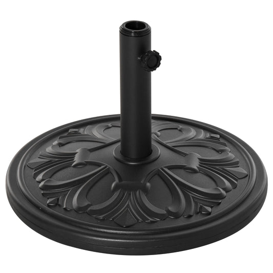 13kg Round Parasol Base Sun Umbrella Weight Stand Holder Patio Outdoor Garden Black