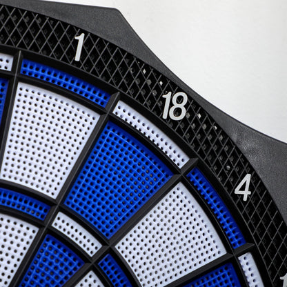 31 Games Up To 8 Player Electronic Dartboard Black & Blue by Sportnow