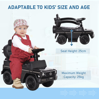 3 in 1 Kids Children Ride on Push Car Toddler Sliding Car G350 Licensed Walker Foot to Floor Slider Push-Along with Horn Steering Wheel NO POWER Manual