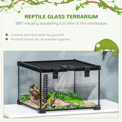 PawHut 30 x 30 x 20 cm Reptile Terrarium for Lizards