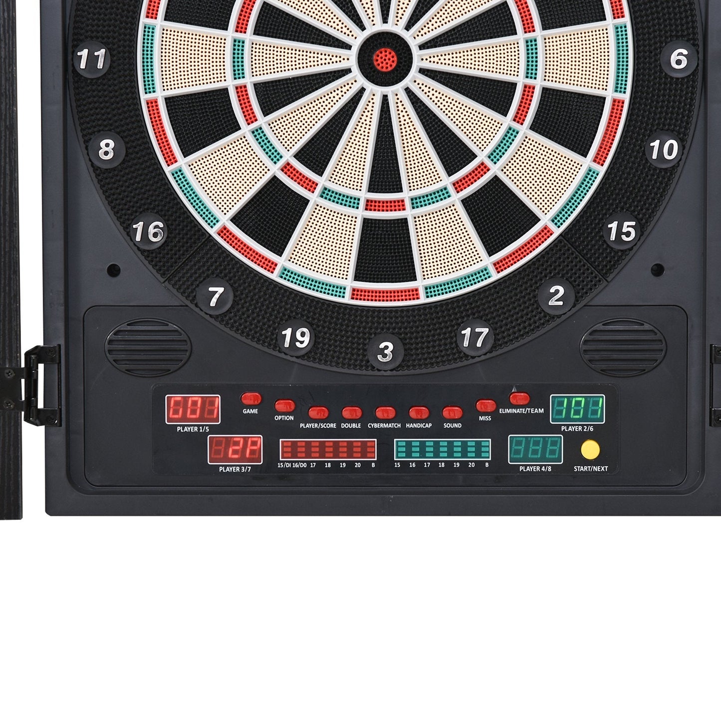 Medium-density fibreboard LED Electronic Dartboard w/ 12 Darts