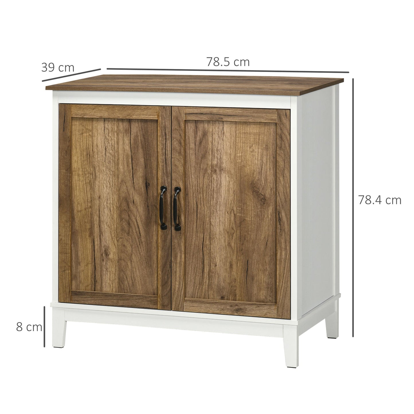 Homcom Farmhouse Storage Cabinet